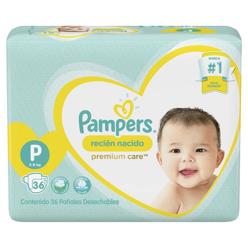 Pampers Pañal Premium Care Pequeño P x36 Uds-0