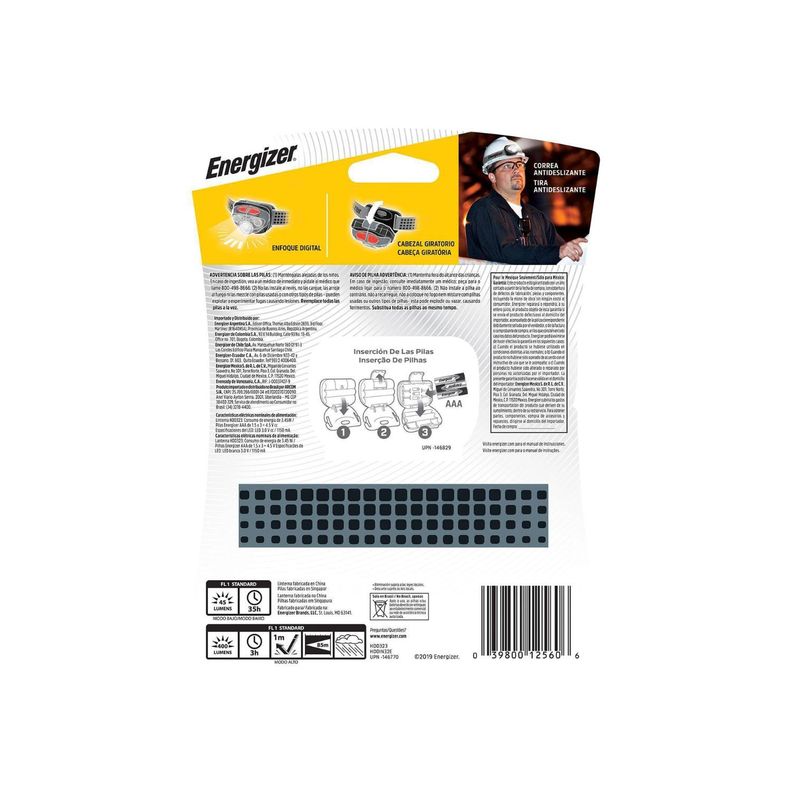 Linterna de Cabeza  Energizer Manos Libres-1