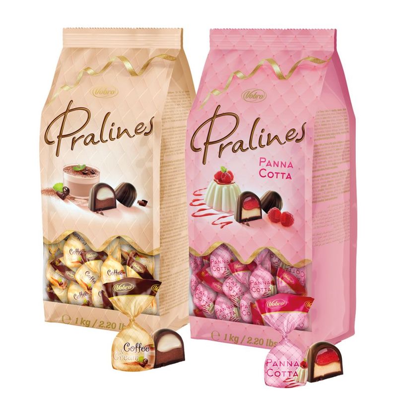 Pack Chocolate Bombón 1kg Vobro cafe y Crema + 1kg Panna-0
