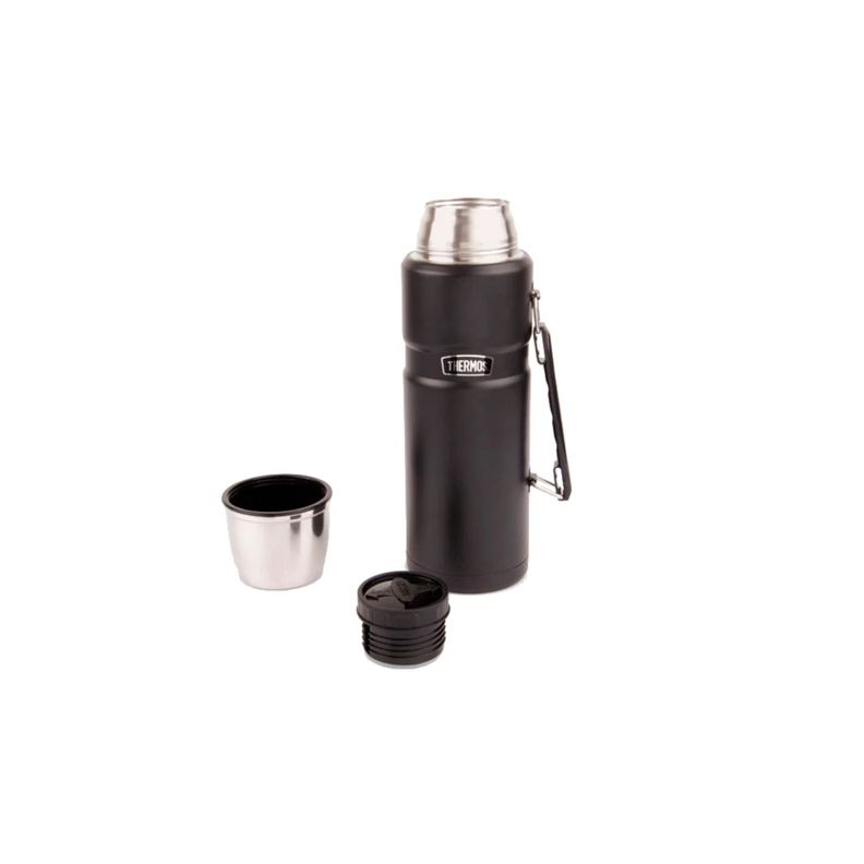 Termo Liquido King Acero Inoxidable Thermos 1,2 Litros Negro-4