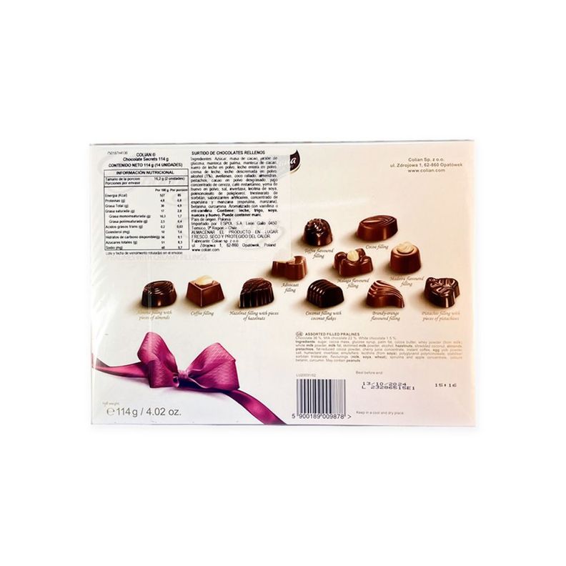 Pack 6 Estuche Bombones Surtidos Secrets Goplana 114g-4