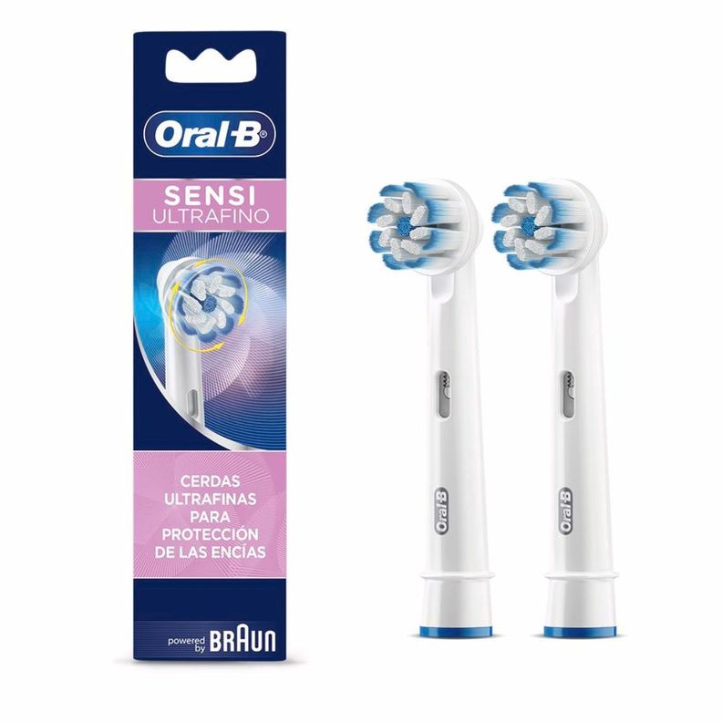 Repuesto cepillo eléctrico Oral-B sensitive 2 unidades-1
