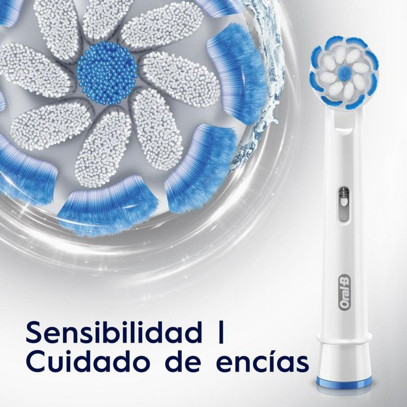 Repuesto cepillo eléctrico Oral-B sensitive 2 unidades-2