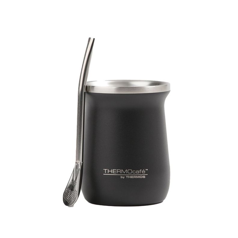 Mate Thermos 260ml + Bombilla Acero Inoxidable Granite-0