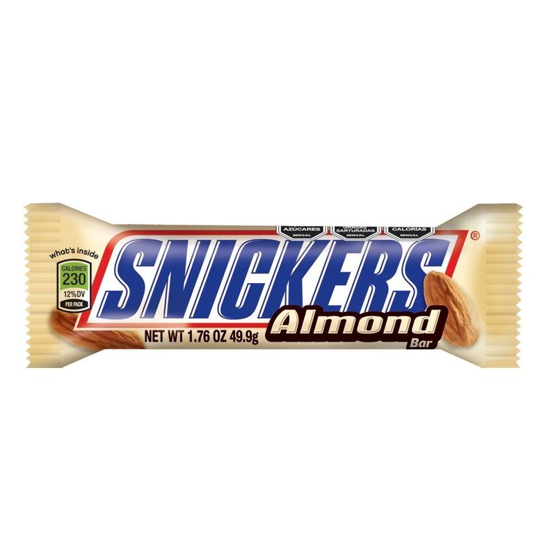 Snickers Barra De Chocolate De Leche Y Almendra 24 x 50g-0