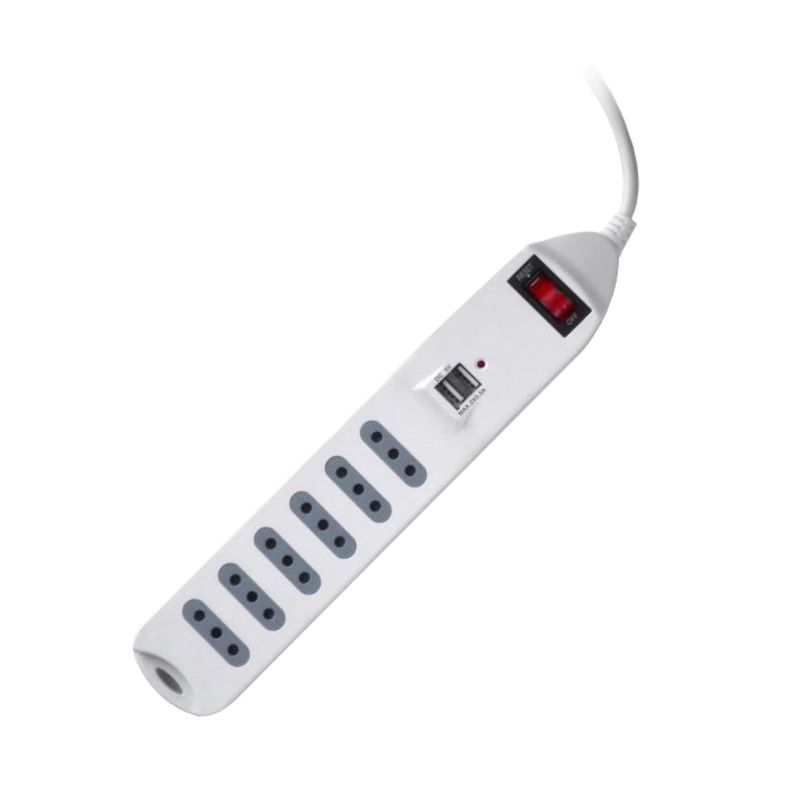 Alargador Macrotel con switch 6 posiciones + 2 USB 1.5mt-0