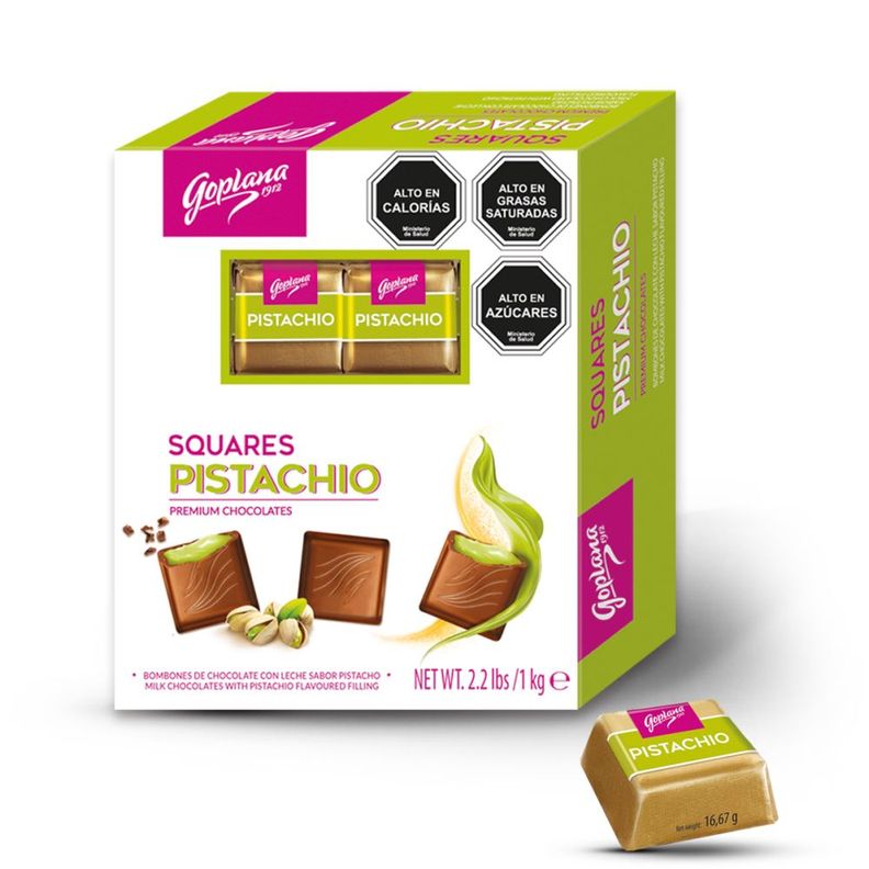 Pack Chocolate Bombón Goplana Pistacho 1kg + 1 Almendra 1kg-2