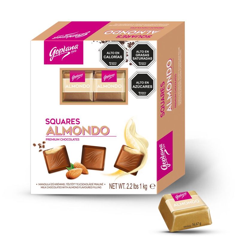 Pack Chocolate Bombón Goplana Pistacho 1kg + 1 Almendra 1kg-3