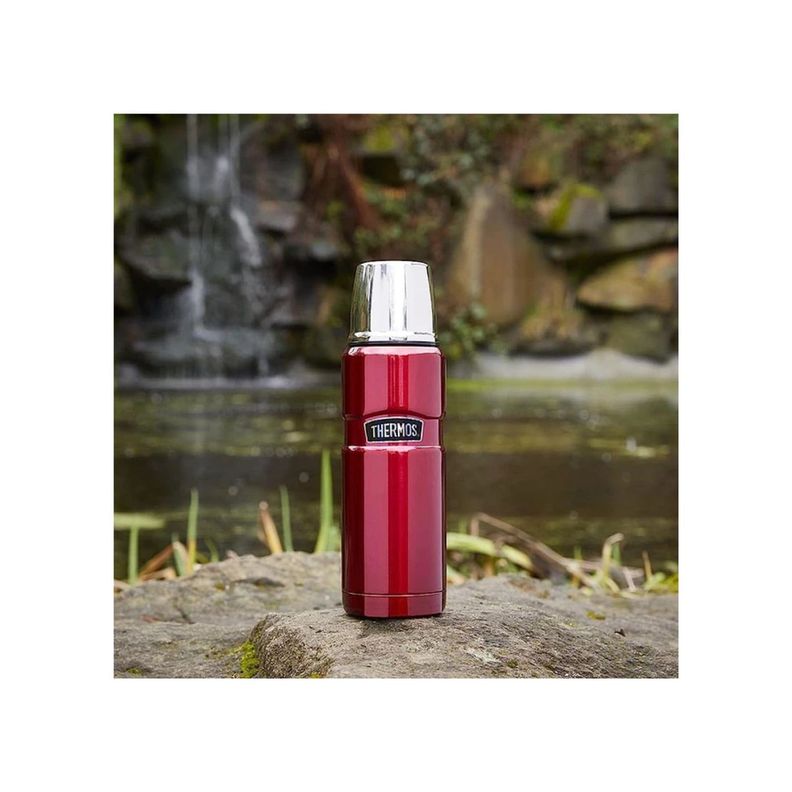 Termo Liquido Thermos King 470ml Acero inoxidable Rojo-4