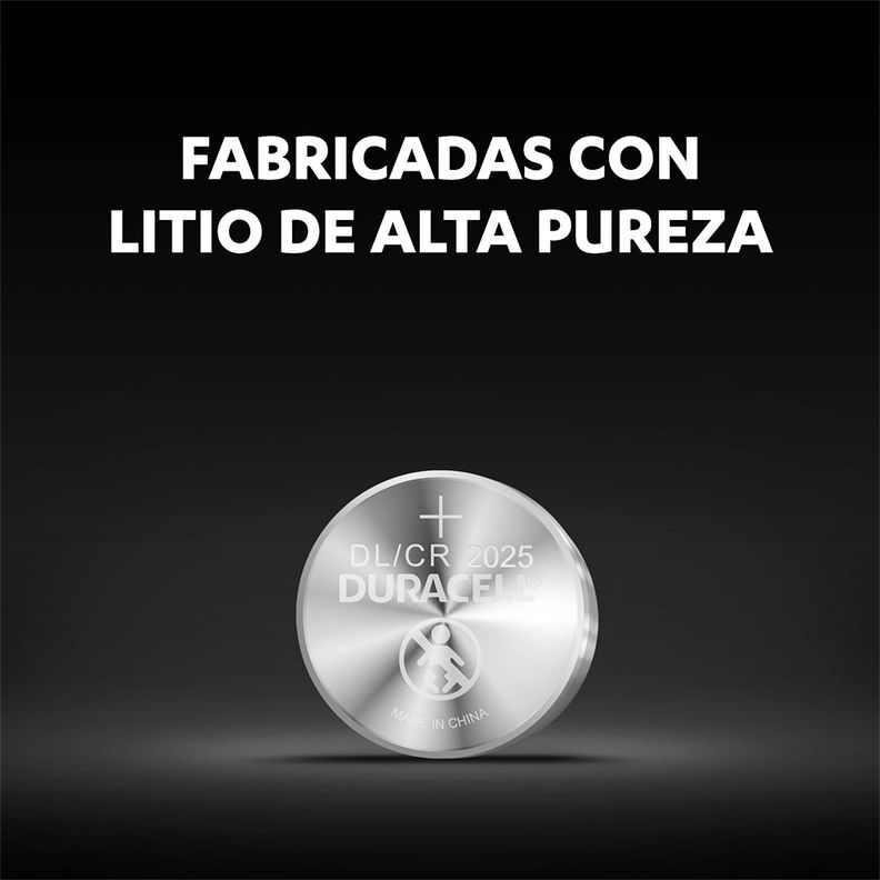 Pack 6 tiras Pila botón Duracell 2025 x5ud-2
