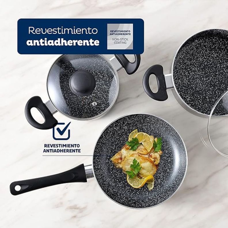 Batería De Cocina Soria 5 piezas San Ignacio By Bergner-6