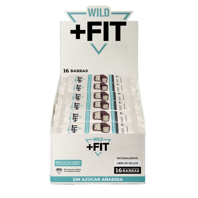 Wild + Fit  Barritas Snack Saludable Coco x16ud-0