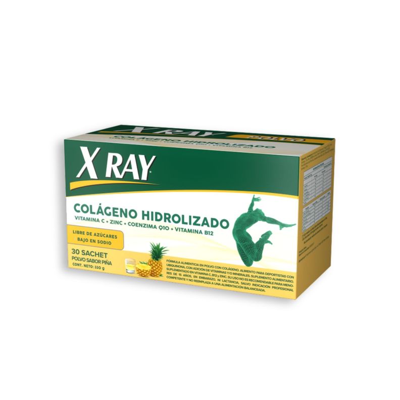 X Ray Colágeno En Polvo Sabor A Piña 30 Sachet-1