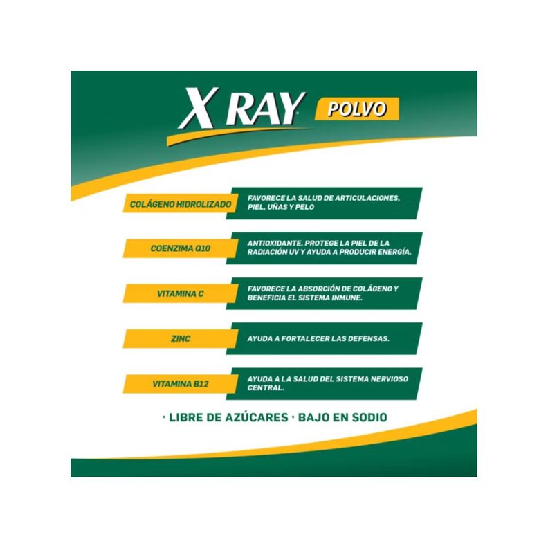 X Ray Colágeno En Polvo Sabor A Piña 30 Sachet-4