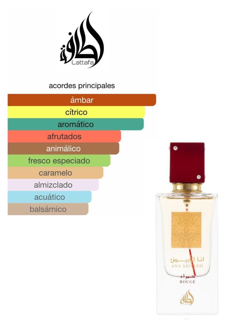 LATTAFA ANA ABIYEDH ROUGE EDP 60ML-2