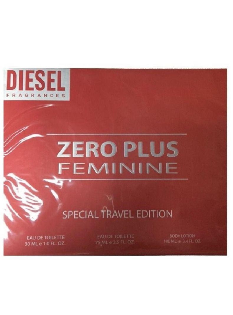 DIESEL ZERO PLUS WOMAN EDT 75ML+30ML+BL 100ML-1
