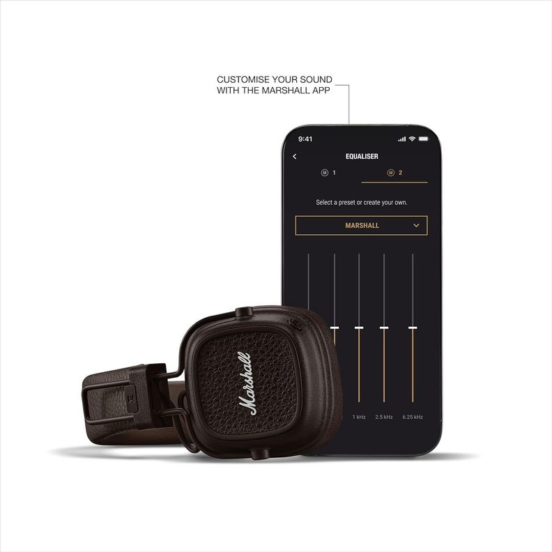 AURICULARES INALÁMBRICOS MARSHALL MAJOR V BROWN-5