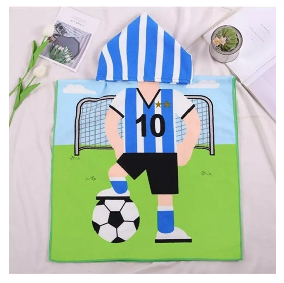 Pack 12 Toalla De Baño Playa Nadar Capucha Niños Diseños-1
