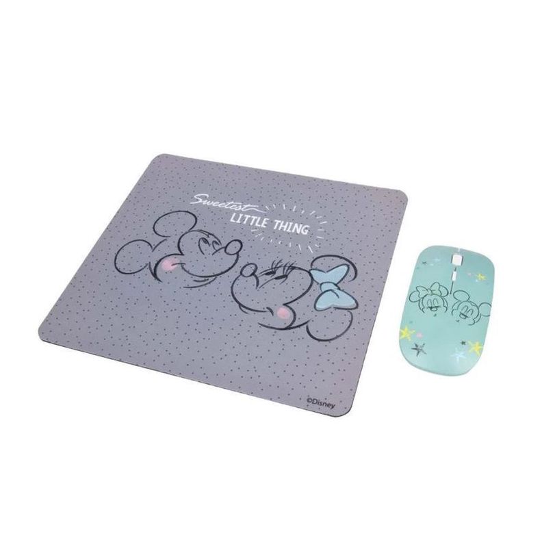 Kit mouse inalámbrico + Mousepad Mickey Mouse-1
