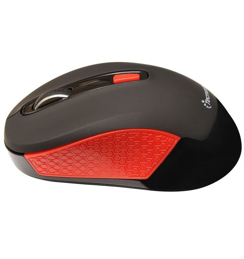 Mouse Optico Inalambrico Tecmaster 382 Rojo-1
