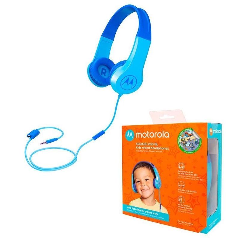 Audífonos Para Niños Azul Motorola Squads 200-3
