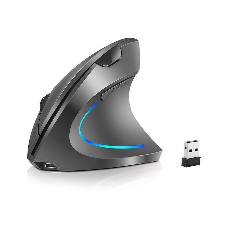 Mouse Vertical Inalámbrico Recargable Ergonomico-0