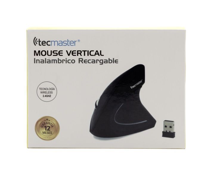 Mouse Vertical Inalámbrico Recargable Ergonomico-4