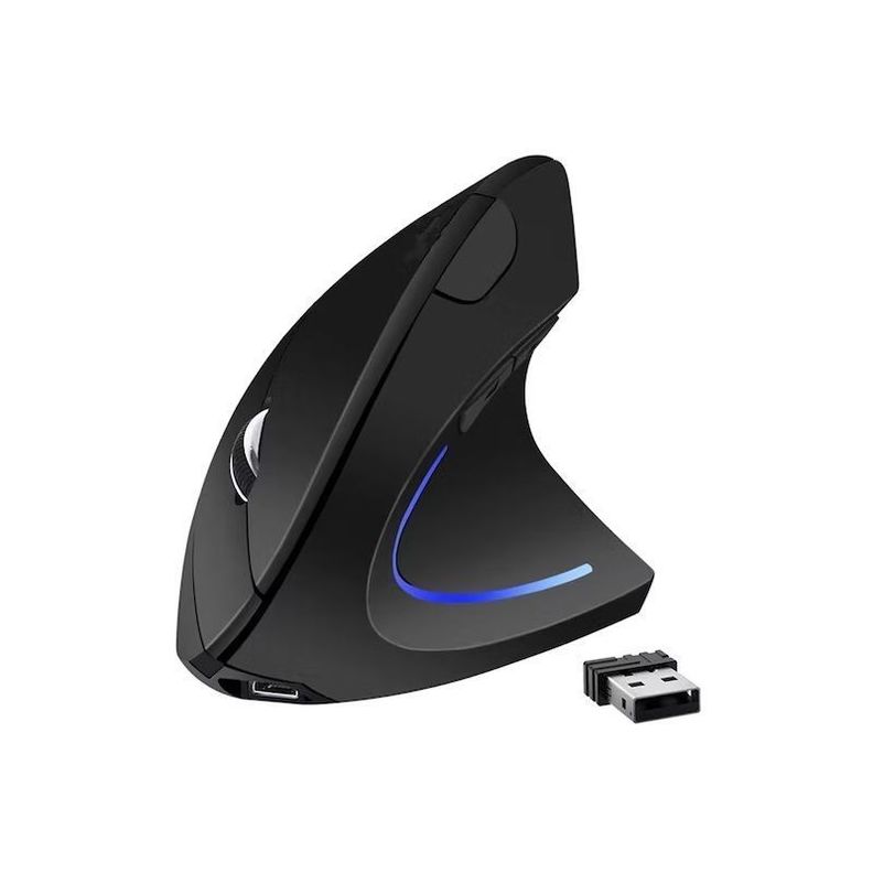 Mouse Vertical Inalámbrico Recargable Ergonomico-1