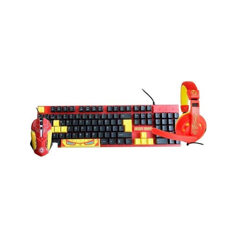 Kit Gamer Marvel Iron Man 3 en 1 -0