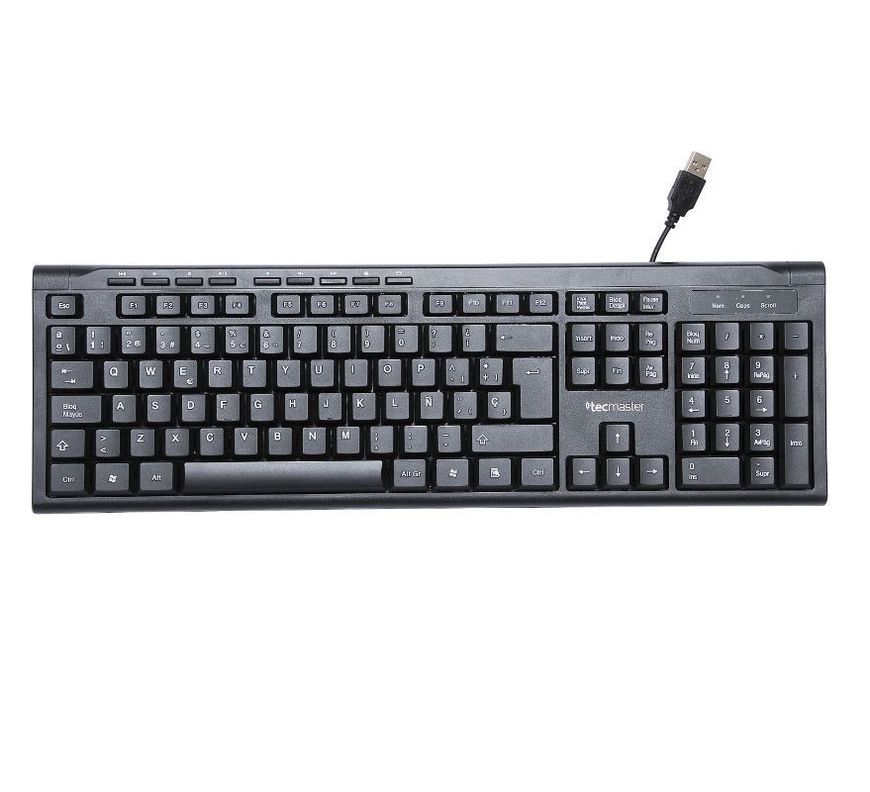 Teclado Alámbrico Multimedia USB Tecmaster