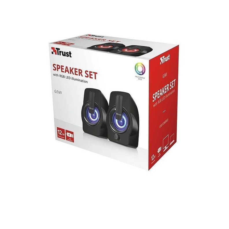 Parlantes Para Pc Gamer Trust Speaker 2.0 Rgbs-3