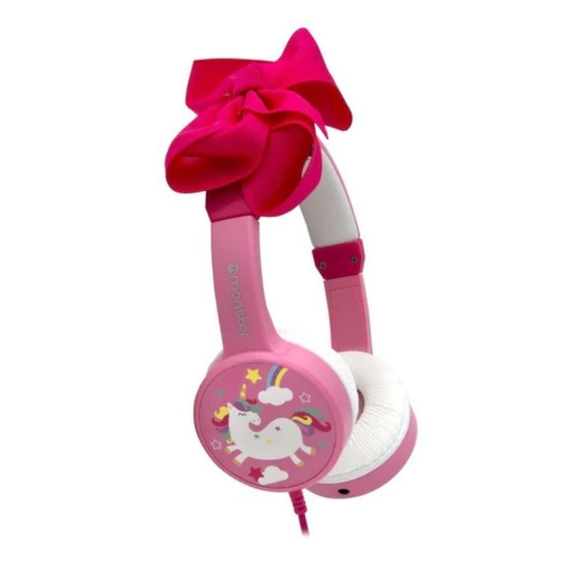Audífonos Para Niña Rosados Monster Unicornio-2