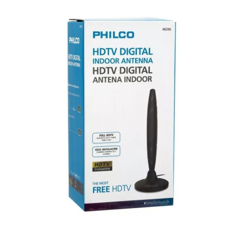 Antena Tv Digital Abierta Full Hd Tvd Interior Cable 3 Mts-2