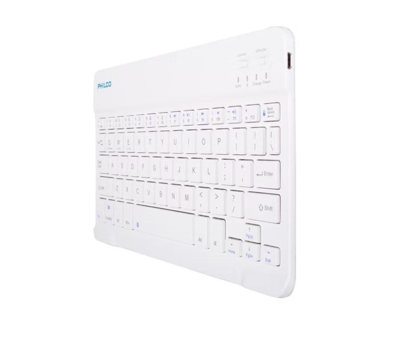 Teclado Mini Bluetooth Philco B1001 Blanco Qwerty-4