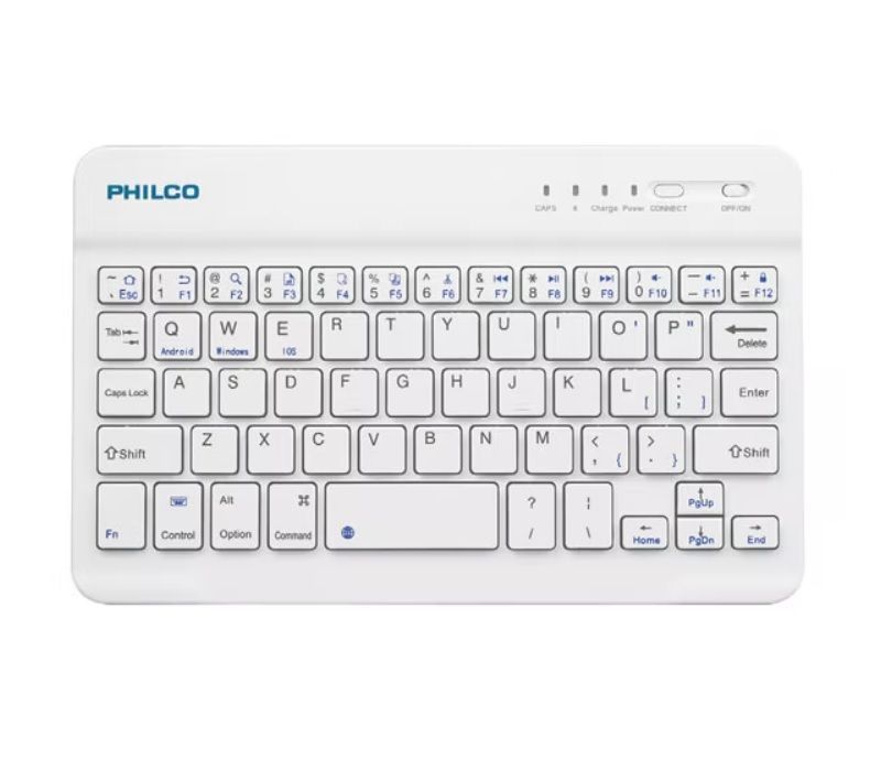 Teclado Mini Bluetooth Philco B1001 Blanco Qwerty-5