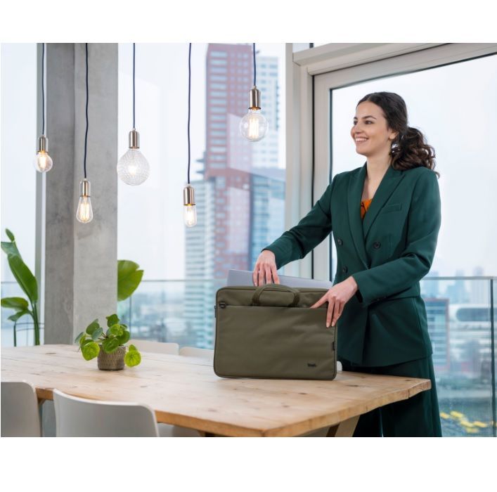 Bolso Maletin Notebook Hasta 16 Pulgadas Trust Eco Green-2