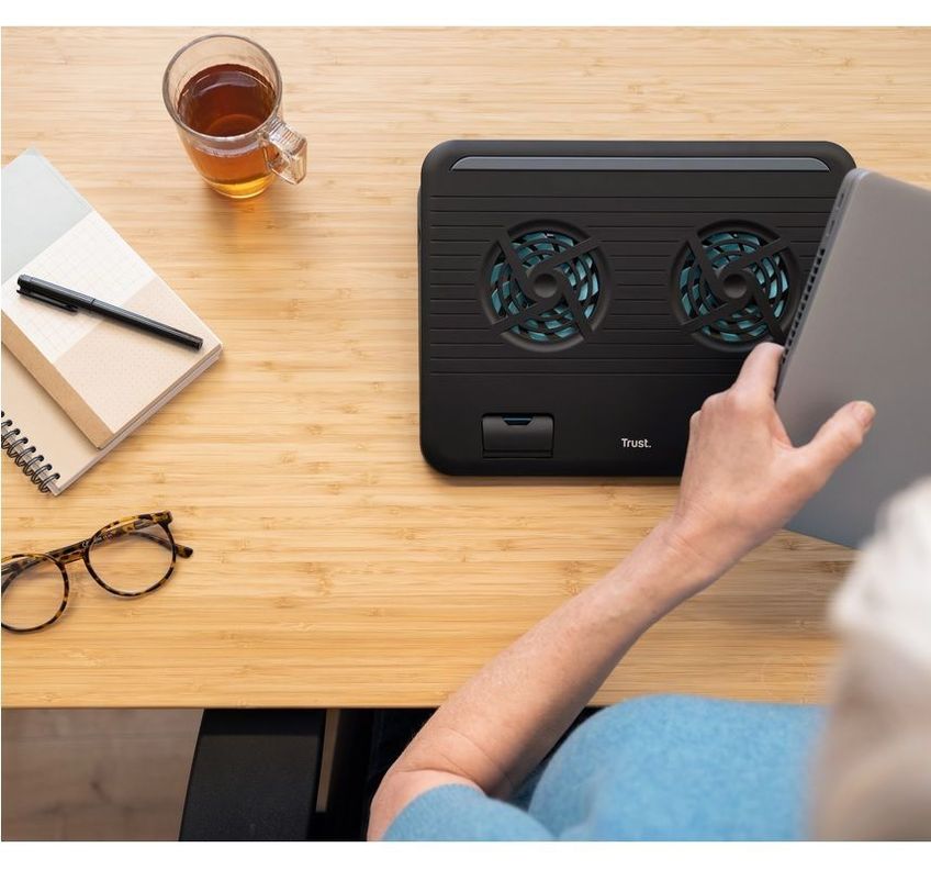 Base Ventilador Notebook Tablet Cooler Mesa Enfriador Ajustable-4