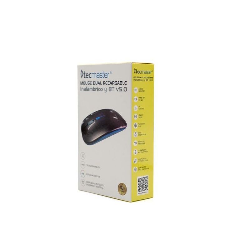 Mouse Dual Recargable Inalámbrico Bluetooth Rosado-2