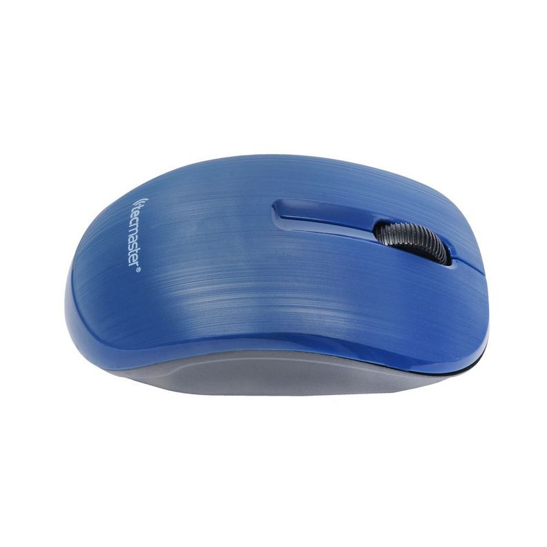 Mouse Inalámbrico Ambidiestro Azul-0