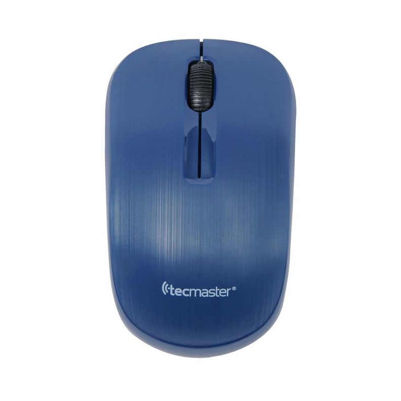 Mouse Inalámbrico Ambidiestro Azul-1
