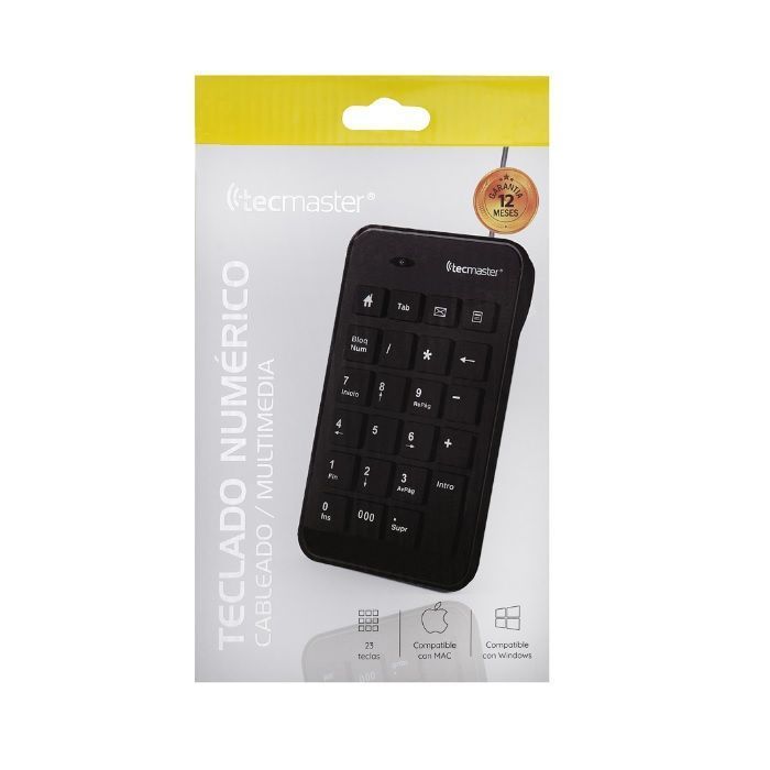 Teclado Numérico Multimedia Cableado Tecmaster-1