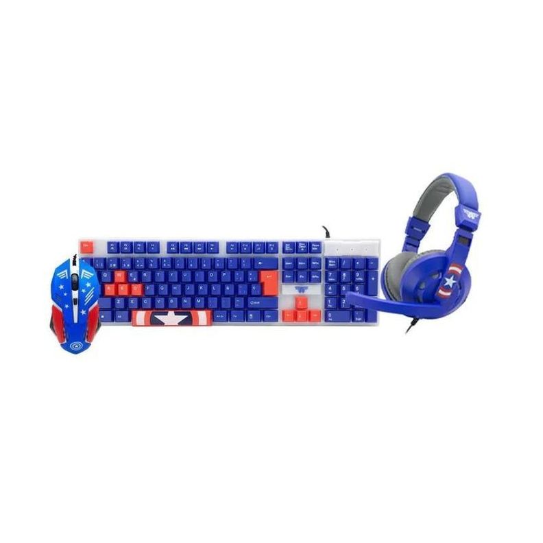Kit Gamer Capitán America 3 En 1 -0