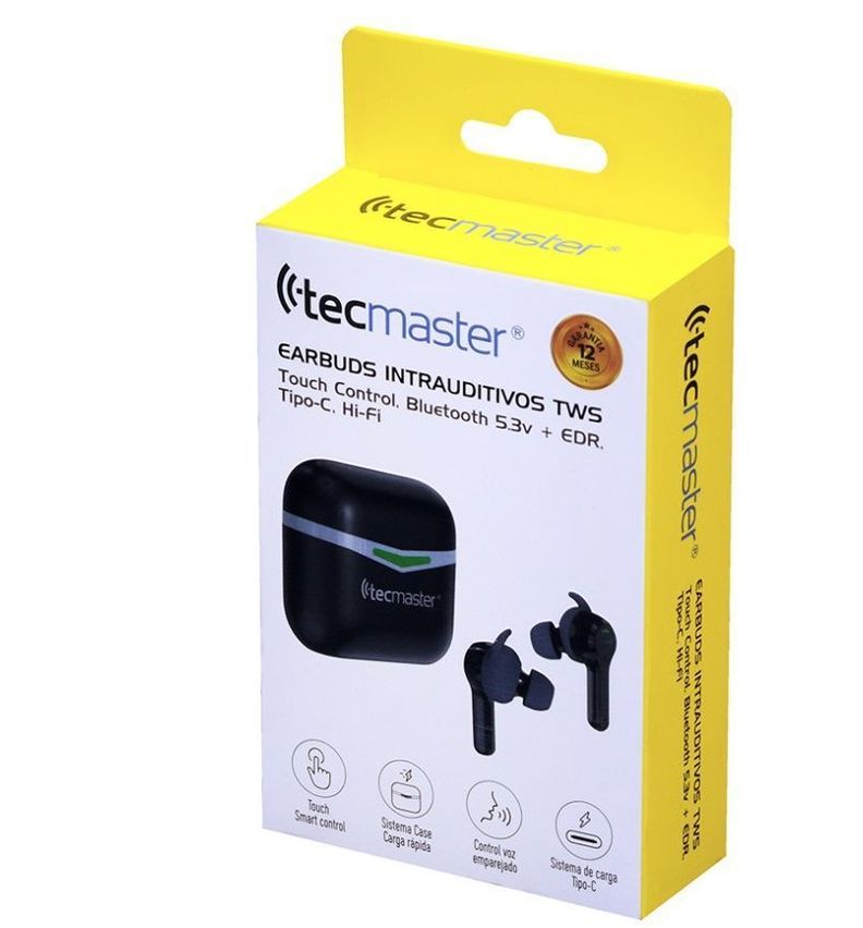 Audífonos Touch Inalámbrico Bluetooth Tws Touch Tecmaster-4