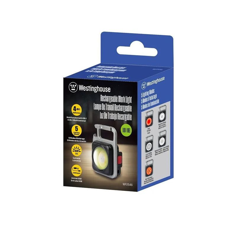 Linterna Led Recargable Mini De Trabajo 420lm - Westinghouse-7