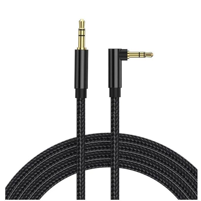 CABLE AUXILIAR AUDIO 3 METROS EN 90° NEGRO-1