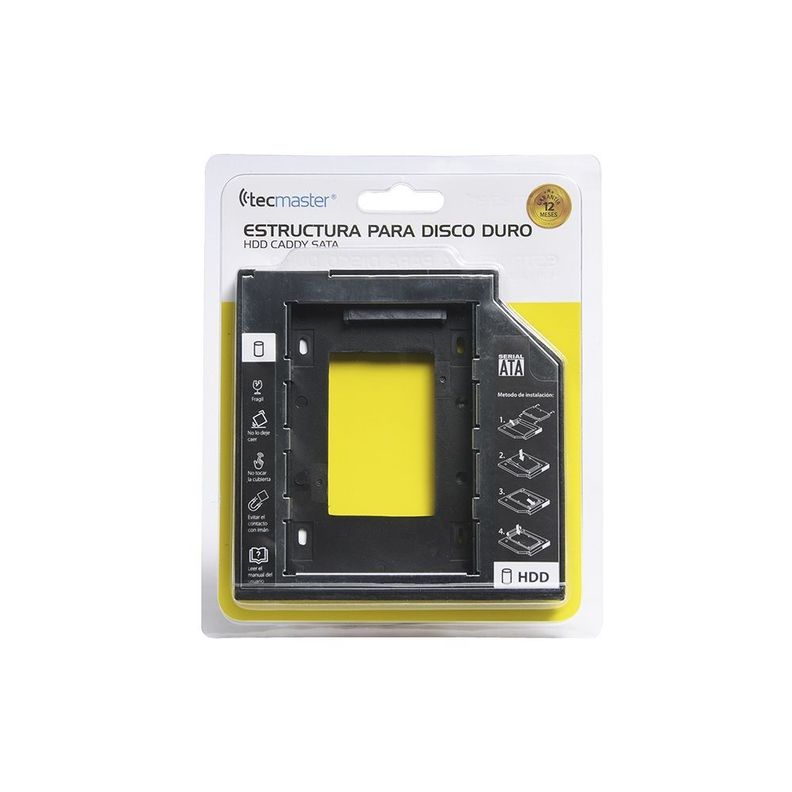 Adaptador Para Disco Duro 95mm Sata Ssd Hdd Tecmaster-0