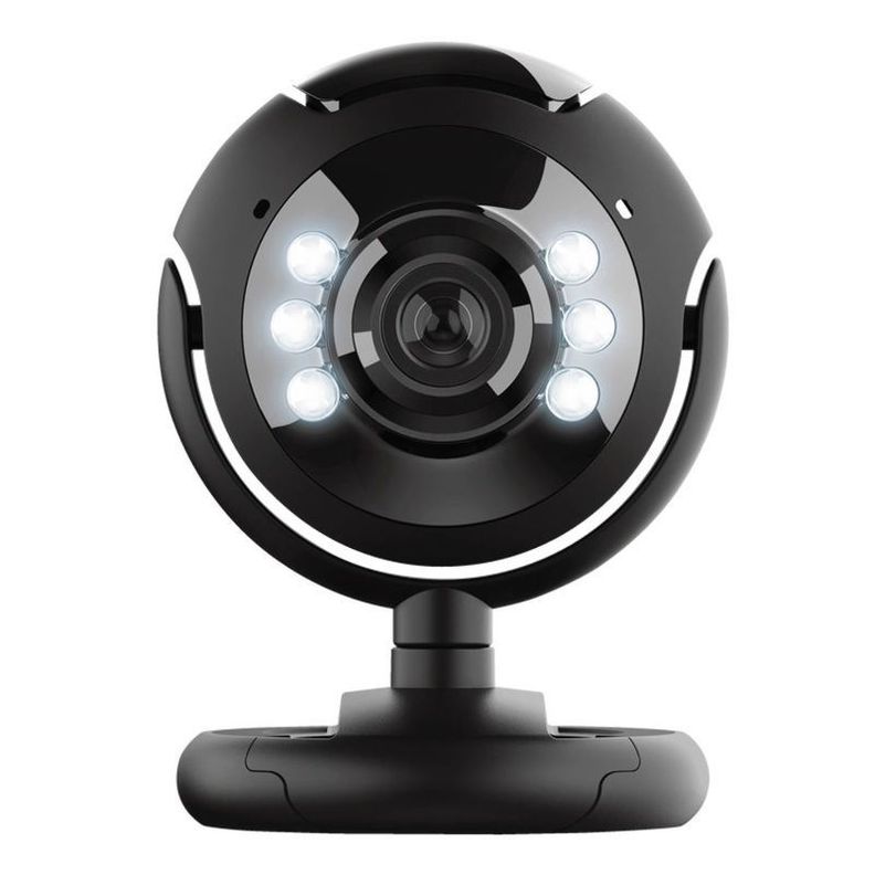 Cámara Webcam con luz y microfono integrado Trust -4