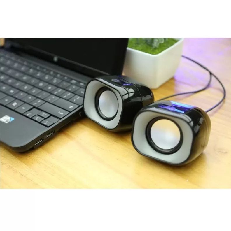 Parlante Multimedia Hp Para Pc Notebook Usb35mm Color Negro-1