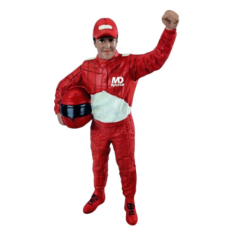 Figura Piloto Michael Schumacher Ferrari American Diorama 1 18 Rojo