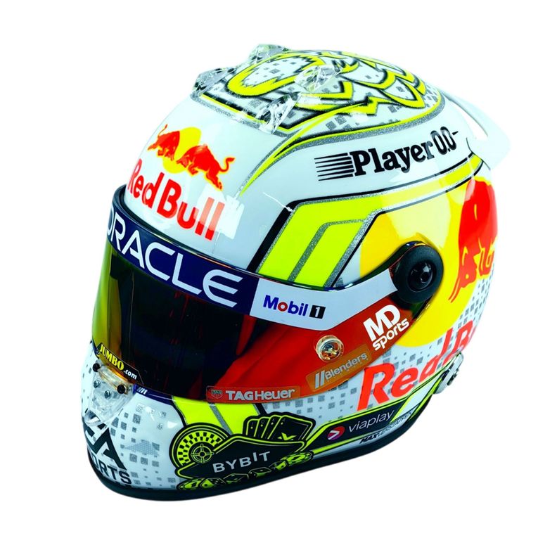 Casco Formula 1 Max Verstappen RedBull 2023 GP Las Vegas 1:2-1